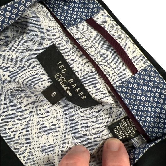 Ted Baker Long Sleeve Mens Dress Shirt - Picture 8 of 10